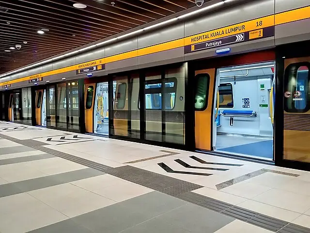 Example of the modern MRT stations in KL